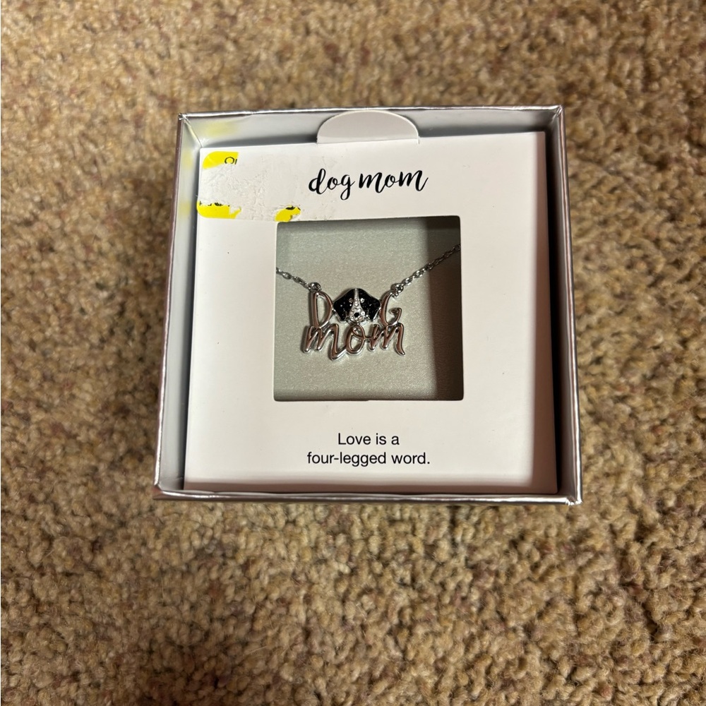 Kohl's Silver Dog Mom Necklace